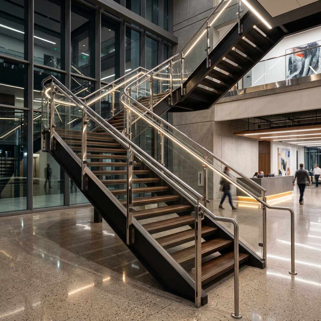 Stainless Steel Staircase Railings